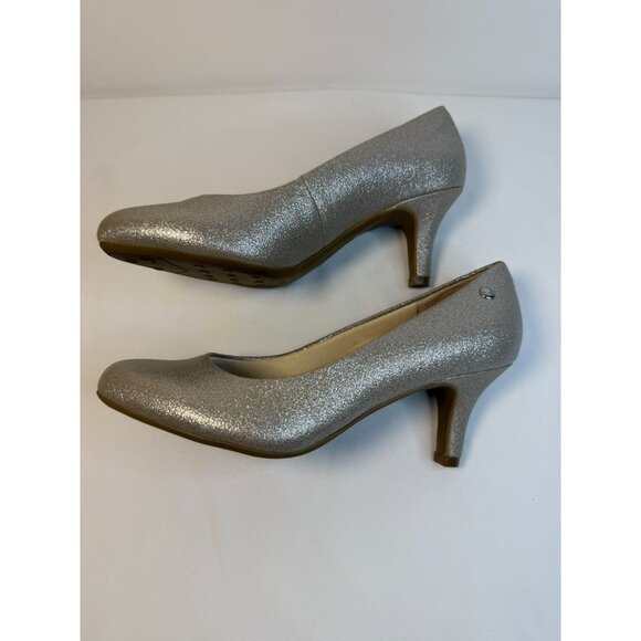 LifeStride Pumps Women Size 7.5M Gold Metallic Soft Cushion Heel Dressy Shoes - Picture 6 of 12